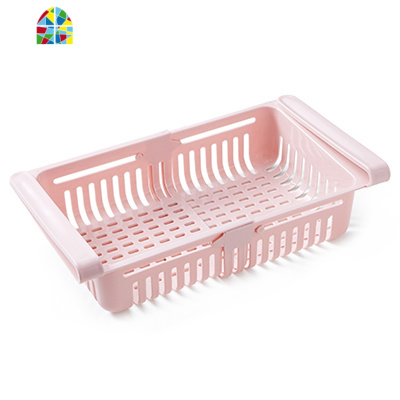 厨房冰箱收纳盒抽屉式冷冻保鲜可伸缩置物架家用悬挂式分隔收纳盒 FENGHOU保鲜盒保鲜盒