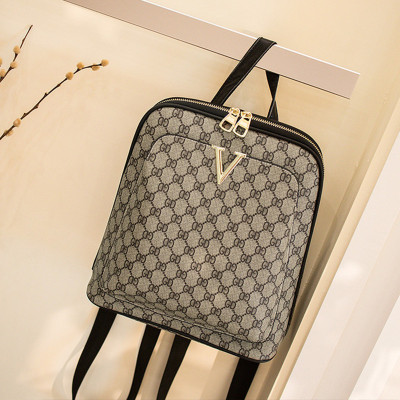 蒂兰仕包包女包2021新款AKS-Z804百搭双肩包女手提大气女士大容量背包女印花女包包休闲旅行包欧美时尚女包图片色