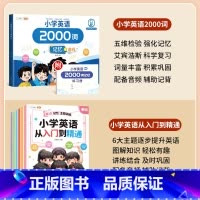 [英语精通 ]英语2000词+小学英语入门到精通 小学通用 [正版]英语2000词小学英语单词汇总表记忆书人教pep三到