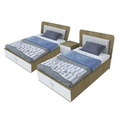 东业家具 酒店两人间套房家具07T(2床+2床垫+1床头柜+2衣柜+1书桌+2椅子+1鞋柜+1换鞋凳 )套