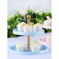 美帮汇蛋糕架子多层水果盘架欧式甜品台糖果茶点盘点心架子创意双层果盘