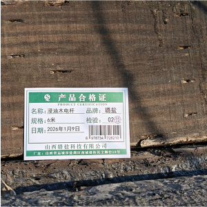 璐盐 浸油木电杆 根