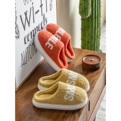 简翔厚底棉拖鞋女冬家居秋冬家用冬天防滑居家室内冬季情侣一对棉拖男拖鞋