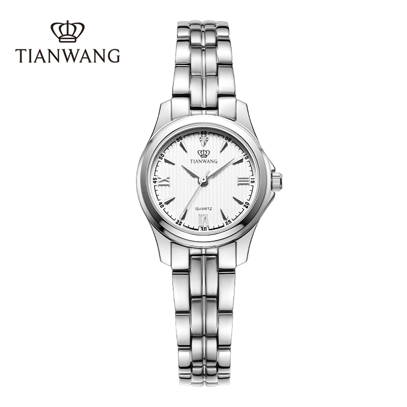 天王手表女士简约精致石英表气质小表盘腕表商务休闲钢带女表3570