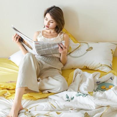 美帮汇空调被全棉春秋被单人宿舍学生可机洗儿童夏季薄款夏凉被子