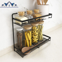 厨房调料置物架台面放调味品调味料油盐酱醋收纳架子小型小巧双层 三维工匠
