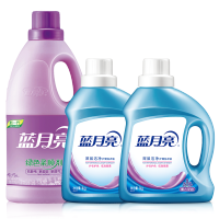 蓝月亮 深层洁净薰衣草1kg*2+ 薰衣草柔顺剂2kg*1