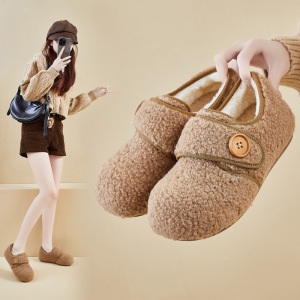 内增高冬季新款加绒毛毛鞋ins韩版女学生保暖棉鞋休闲鞋