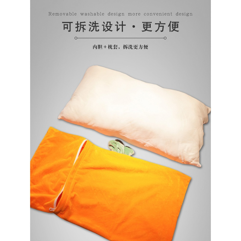 美帮汇枕头单人女孩学生宿舍简约女生舒适枕芯带枕套韩式