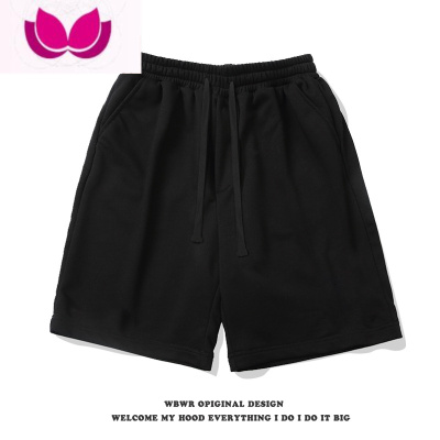 七斓美式纯色简约休闲短裤男潮牌夏季宽松外穿篮球跑步运动五分裤