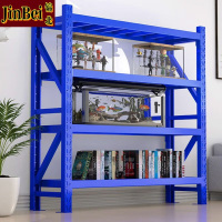 锦北货架四层仓储钢制置物架收纳展示架承重500kg 2000*600