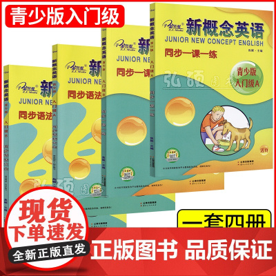 子金新概念英语青少版入门级ab同步一课一练习+语法大全新概念青少版英语入门级AB活页新概念青少版入门级课程检测随课练复习