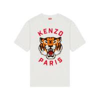 高田贤三(Kenzo)女士运动T恤宽松圆领短袖棉质舒适百搭印花休闲套