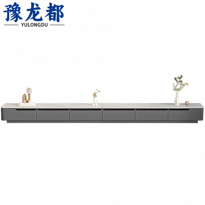 豫龙都岩板电视柜六抽个