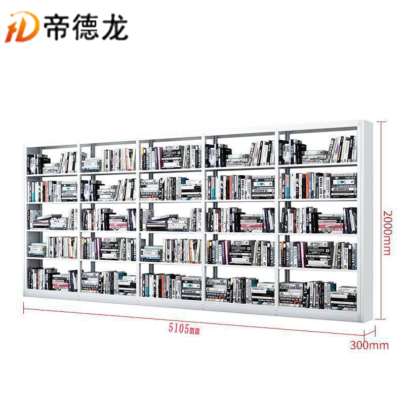 帝德龙书架单面收纳架SJ5 5105*300*2000mm