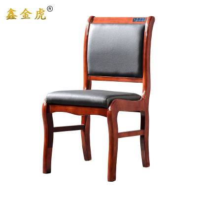 鑫金虎实木办公椅四脚培训椅B3