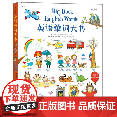 有声读物[赠音频]正版 英语单词大书 少儿英语零基础入门自学英汉双语词汇书籍儿童英语启蒙英文绘本幼儿英语启蒙后浪大开本纸
