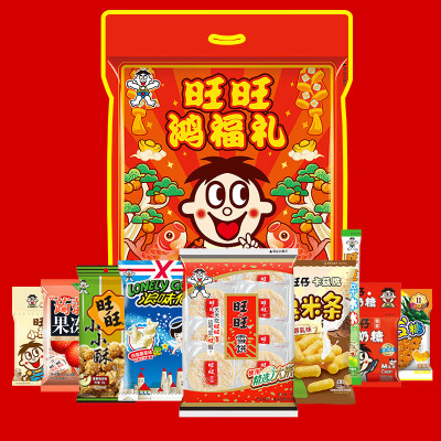 苏宁宜品原味膨化礼包522克大份量精选零食礼盒礼包健康美味膨化零食大礼包