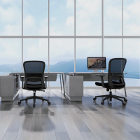 中泰(jongtay)U-055C 培训椅会议椅子职员办公椅家用学习椅网布弓形座椅55C