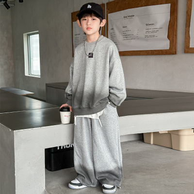 男童秋装套装新款儿童秋季卫衣运动服潮帅气时髦中大童春秋款