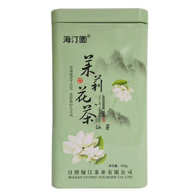 海汀园 茉莉仙芽 100g 罐