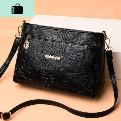 中年女包2020新款韩版斜挎包软皮小包包老年女士单肩包妈妈背包NEW LAKE