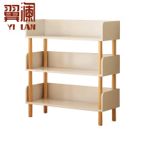 翼澜 木质书架 3层 个
