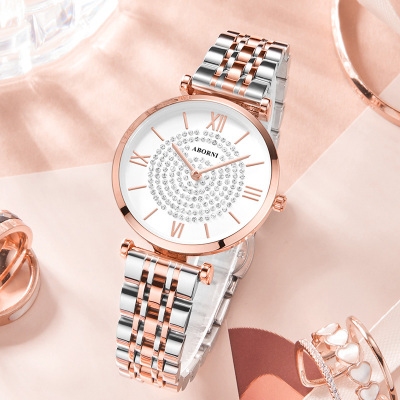ins风Armani佟丽娅同款满天星女士手表简约气质石英时尚优雅腕表同款