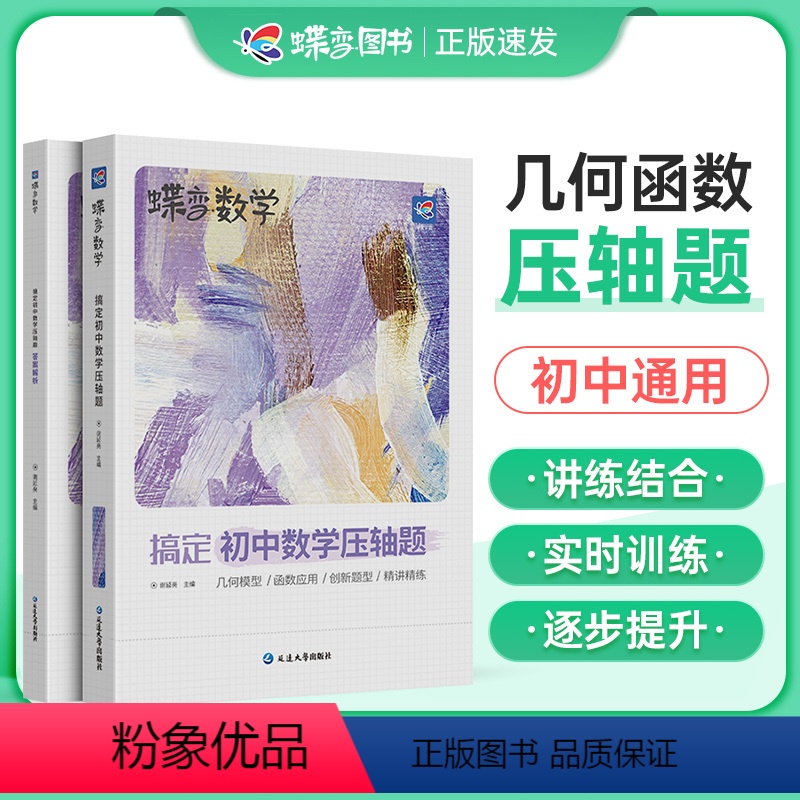 初中数学压轴题 初中通用 [正版]2024版蝶变中考数学压轴题精讲精练 挑战初中几何模型二次函数等压轴大题全解析高效专项