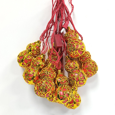 LED灯笼串 4米10灯-葫芦款 红色 常亮 /条