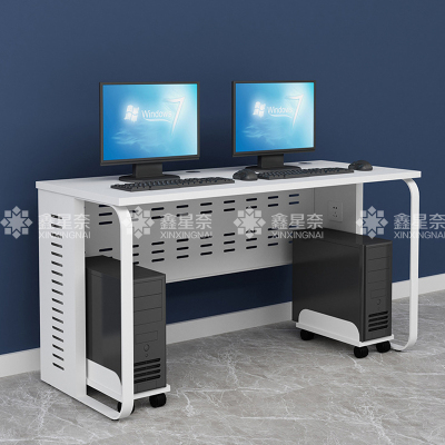 鑫星奈 XXN3111618 钢架电脑桌培训桌机房电脑桌学习桌课桌 双人位F款