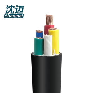 沈迈 铜芯软电线 ZC-VVR-0.6/1kV-4*10+1*6平方 1米