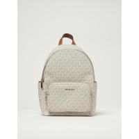 Michael Kors女包白色涂层帆布双肩包 可调节肩带多口袋设计双肩包送女友