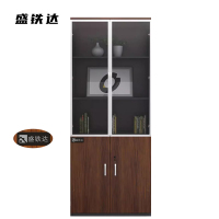 盛铁达 胡桃色铝合金文件柜800*400*2000mm STD-XXKG17 张