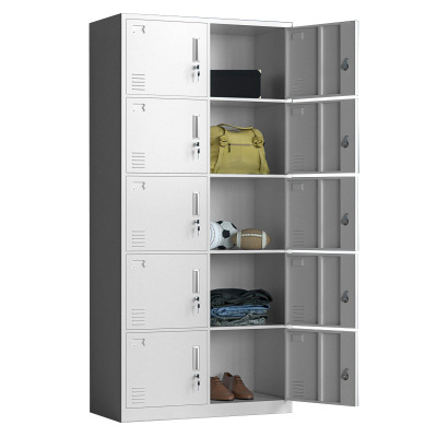 指臣铁皮衣柜10门个