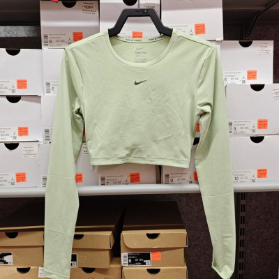 NIKE耐克长袖T恤PRO训练运动休闲弹力紧身短款女装FB5234-343 D