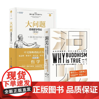 洞见从科学到哲学+大问题简明哲学导论 套装2册 罗伯特赖特 著 为什么佛学是真的 发现自我人生智慧 万维钢作序