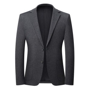 秋季中年商务休闲西装男士修身免烫西服可机洗单西男外套