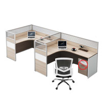 DXBG职员屏风办公桌椅组合办公室财务桌隔断员工桌椅组合7型两人位含椅(不含柜)