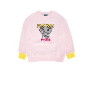 高田贤三(Kenzo)儿童运动卫衣帅气百搭休闲套头衫男女童春秋外套 PALEPINK 14