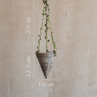 家柏饰(CORATED)艺术红陶花盆 复古文艺吊篮花瓶粗陶陶罐非洲元素波西米亚 B(底部无孔) 大