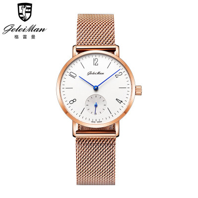 格雷曼geleiman正品新款简约石英表女手表女士米兰编织网带休闲时尚女表潮流北欧设计高格调8710DW