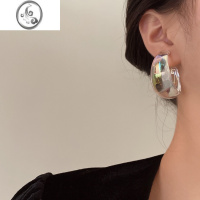 JiMi如梦如幻 法式复古极光简约高级感时尚小众仙气ins夸张耳圈耳环潮