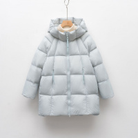 90鸭绒羽绒服女宽松加厚新款泡芙云朵简约纯色外套