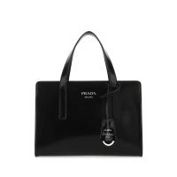 普拉达(PRADA)女士牛皮手提单肩包经典翻盖设计实用百搭配饰日常