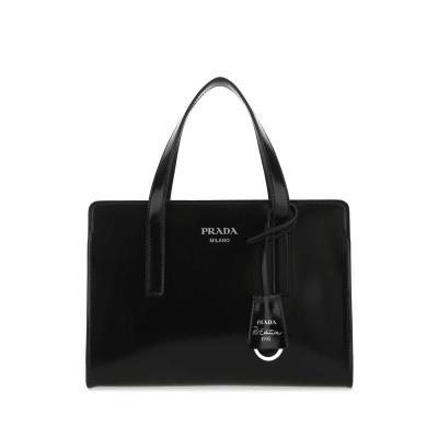 普拉达(PRADA)女士牛皮手提单肩包经典翻盖设计实用百搭配饰日常