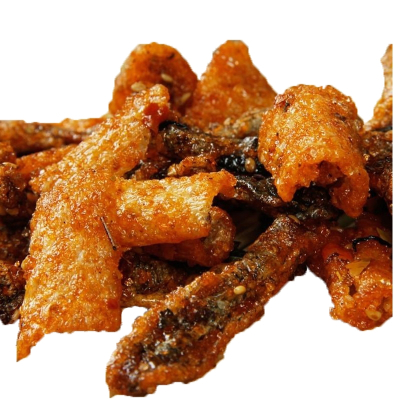 香辣蜜汁鱼皮200g/500g即食麻辣鱼皮口味鱼休闲零食鱼干特色小吃250g