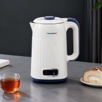蓝宝(BLAUPUNKT)不锈钢电水壶1.7L防干烧白色 BP-SH733D
