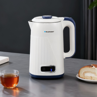 蓝宝(BLAUPUNKT)不锈钢电水壶1.7L防干烧白色 BP-SH733D
