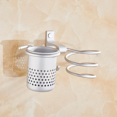 免打孔电吹风机架子浴室置物架卫生间壁挂架收纳吹风机架风筒架吹风机架免打孔/可打孔-